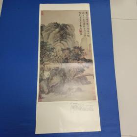 唐寅，虚阁晚凉图轴