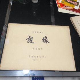 彩色故事片《亲缘》（电影完成台本）