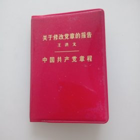 中国共产党章程（关于修改党章的报告）
