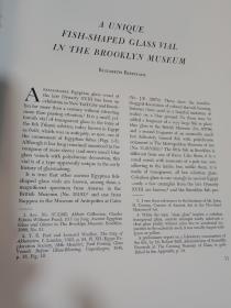 JOURNAL   OF GLASS  STUDIES【玻璃艺术研究，1972年版，大16开189页，多图】