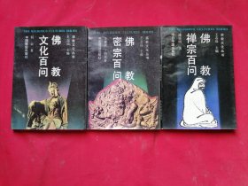 宗教文化丛书：佛教密宗百问 、佛教文化百问、佛教禅宗百问（3本合售）