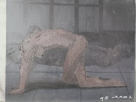 丁方油画作品