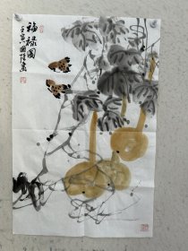 【终身保真字画，得自画家本人】姜国强，四尺三开！起拍价299 姜国强 字殊豪 号淨怡斋主 山东省美术家协会会员 东营市美术家协会顾问 东营区美术家协会主席 中国金融美术家协会会员，