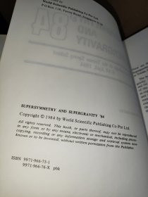 Supersymmetry and Supergravity