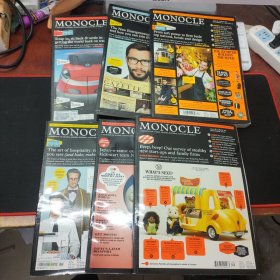 MONOCLE（总74期、总76期 、总79期、总80期、总81期、总86期）6本合售