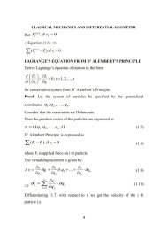 经典力学与微分几何（英文）