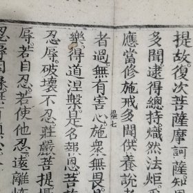 大方便佛报恩经 昭觉寺归一大和尚发心自捐衣钵银新刊 原函套7册全 经折装，每册都断开几处需重新粘贴