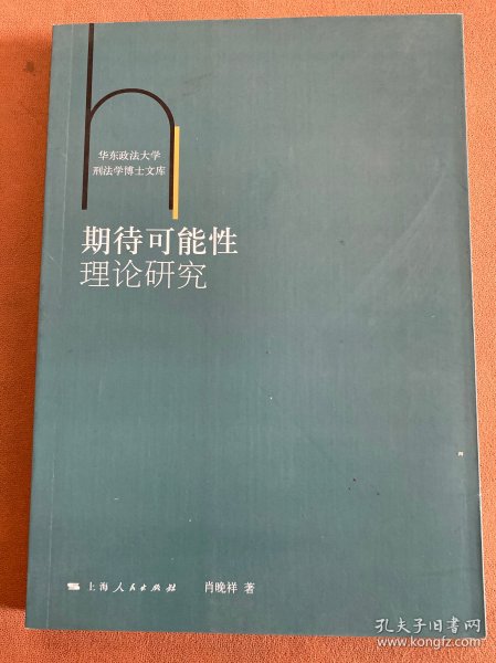 华东政法大学刑法学博士文库：期待可能性理论研究