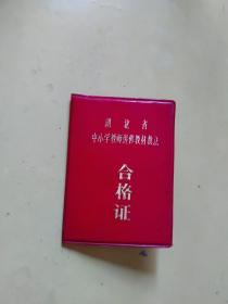 1985年湖北省中小学教师进修教材教法合格证