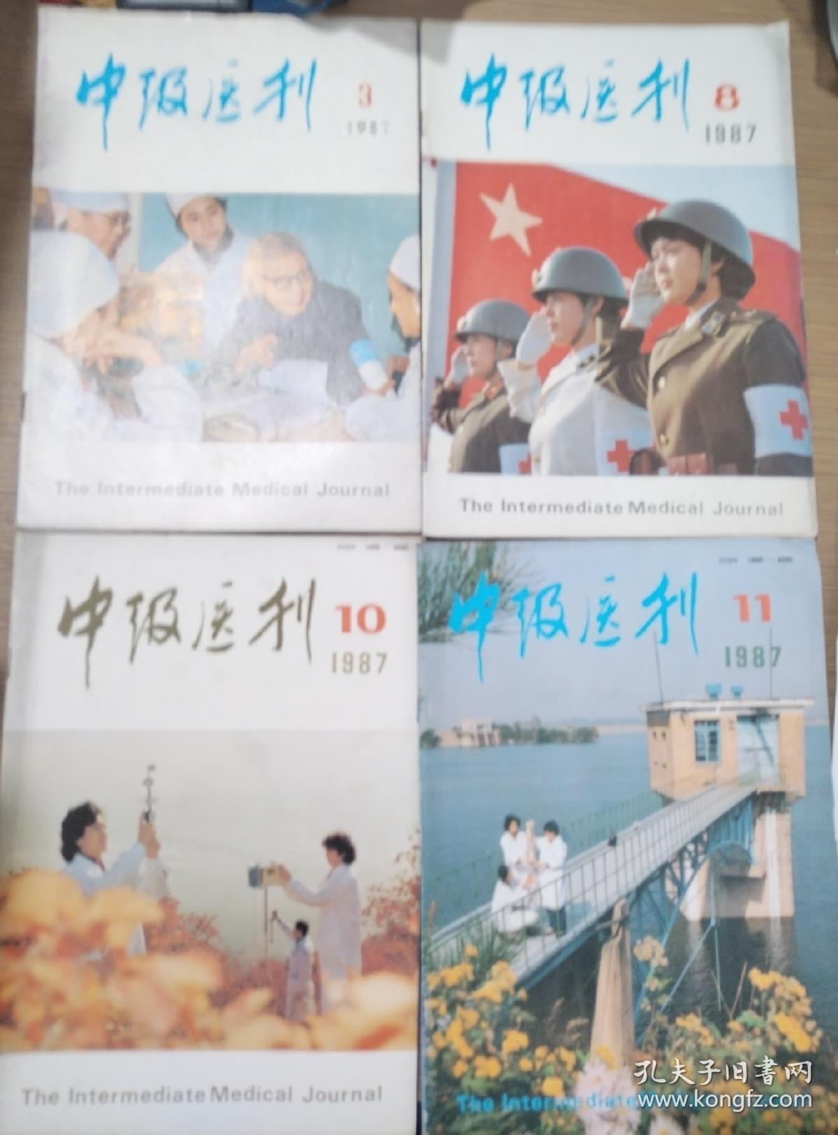 中级医刊1987年第3、8、10、11期合售