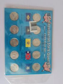 1999 州 quarters 纪念类型套装（10枚）硬币