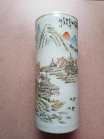 浅降彩帽筒