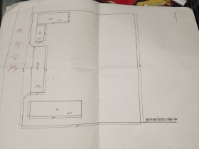 《邹县城关供销社日用杂品店房管局、城关供销社西苇门市部、城关供销社北沙门市部、供销社千泉二部采购站、兴华商店、庙户门市部、李官庄门市部、兴隆门市部平面示意图共五张》长52cm，宽38cm！卷筒发货！年画宣传画袋六内