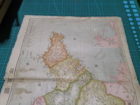 清代地图 光绪三十二年 1906年《二十世纪中外大地图》散页 第十二图 山东省 济南府 兖州府 泰安府 武定府 沂州府 曹州府 登州府 莱州府 青州府 东昌府 济宁州 临清州
