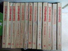 中共党史参考资料12，13，14，15，16，17，18，19，20，21，22，23，24册，第十二，十三，十四，十五，十六，十七，十八，十九，二十，二十一，二十二 二十三，二十四册共13本， 个人藏书，无印章、划线和手写的文字 ，实物拍摄，优缺点已拍照显示出来。