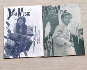 YES MUSIC杂志副刊 （2册）内有王靖雯，刘德华、张学友，林忆莲等明星