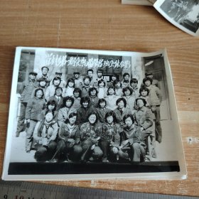 老照片 徐水县留村乡第一期食物菌学习班全体合影 八十年代版 长15宽11.8厘米