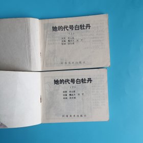 连环画 她的代号白牡丹（上下）