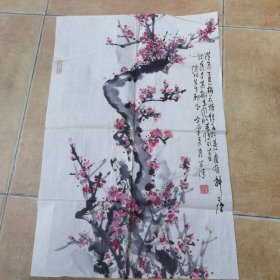 重庆著名画家郭俊 画梅花