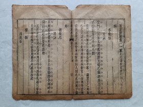 古籍散页《而庵说唐诗》一页，页码20，页面展开尺寸31*24.5厘米。这是一张古籍散页，不是一本书，自然老旧，天头轻微破损缺纸，详见细节图，本店作品都是实售价格，不做任何虚标价格，不包邮、不议价，看好直接下单即可，同一包裹100件之内自动合并邮资。