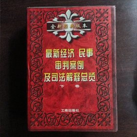 最新经济 民事 审判案例及司法解释总览 下册精装16开 厚册