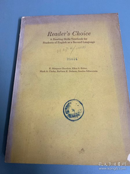 Reader\'s Choice A Reading Skills Textbook for Students of English as a Second Language-英语教科书阅读技巧