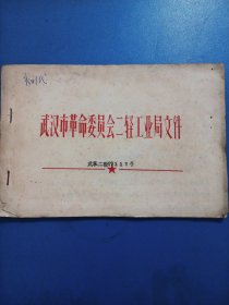 武汉市革命委员会二轻工业局文件