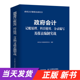 政府会计记账原理、科目使用、分录编写及报表编制实战