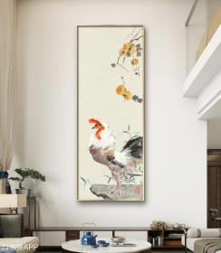 489. 手绘精品油画《万事大吉》。