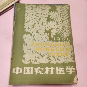 中国农村医学 期刊杂志 1981年第1期—6期共6册合售