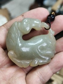 老和田玉手玩件，品相好