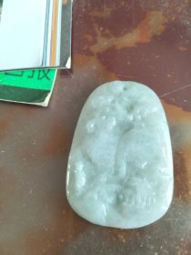 白好漂亮！赔血本无归！包a翡翠，1个天然大翡翠长约4.5mm