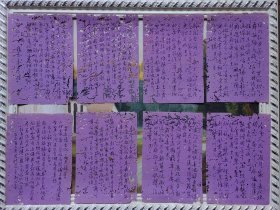 赵为章（手稿）八张 小品