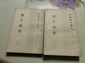 墨子校注 上下全 1993年一版一印