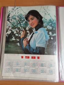 4开1981年历画刘晓庆