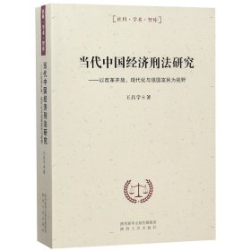 当代中国经济刑法研究：以改革开放、现代化与强国富民为视野