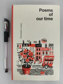 Everyman's Library No.981（人人文库，第981册）: Poems of our time 1900-1960《时代诗选》一册全，美品现货