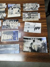 1963年体育照片有中国羽毛球队足球队朝鲜队等照片新运会照片共计17张合售