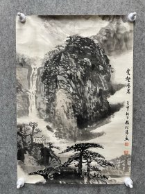 黄岩：杨松涛山水，66*45cm，出版于92年新华杯浙江书画大奖赛作品选