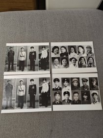 黑白照片（军人照片 把元黑白照片合成了一张大照片）（共4张，军人从年轻到老的照片合洗一张，其中有两张重复，尺寸20cm*15cm）(4张合售)