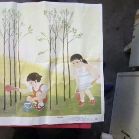 挂图，求相同加数和的乘法应用题.
