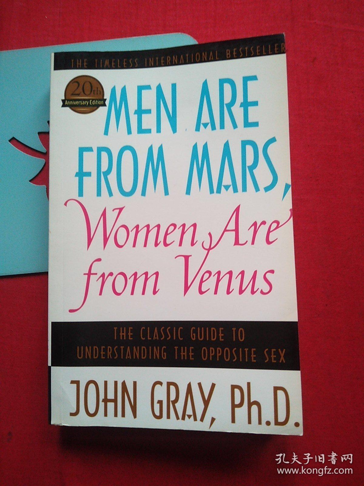 【英文原版，近九五品】Men Are from Mars, Women Are from Venus：The Classic Guide to Understanding the Opposite Sex