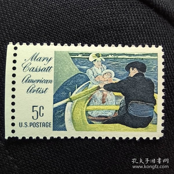 USA102美国1966年绘画名画 玛丽卡萨特作品 雕刻版外国邮票 新 1全