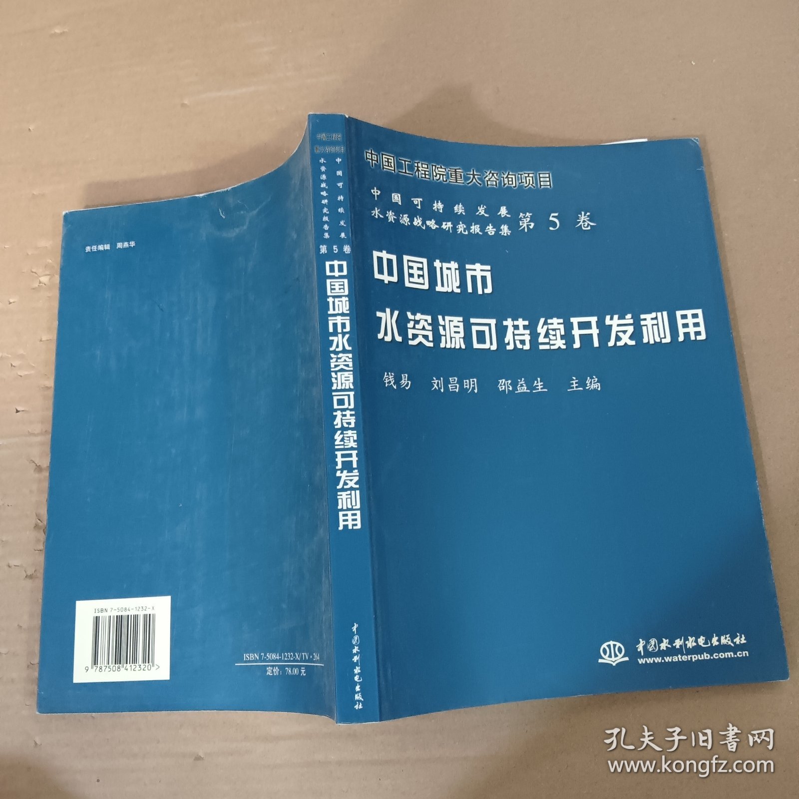 中国城市水资源可持续开发利用——中国可持续发展水资源战略研究报告集：第5卷