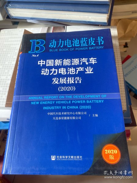 动力电池蓝皮书：中国新能源汽车动力电池产业发展报告（2020）