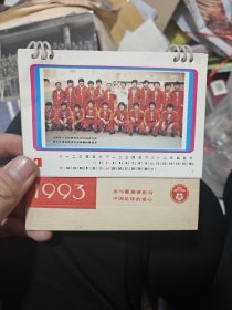 1993参与凝聚着您对中国足球的爱心 台历