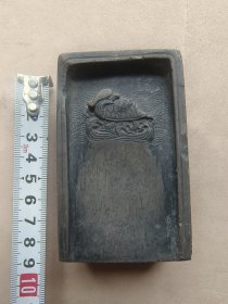 稍旧稀见 非常小 砚台 雕工特文气 轻微损坏 长8宽5高3cm左右