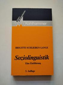 德文原版 Soziolinguistik社会语言学