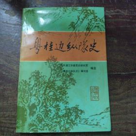 粤桂边纵队史（品相佳，内页干净无划线字迹）