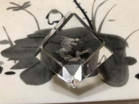 包邮！生肖龙纹玻璃摆件